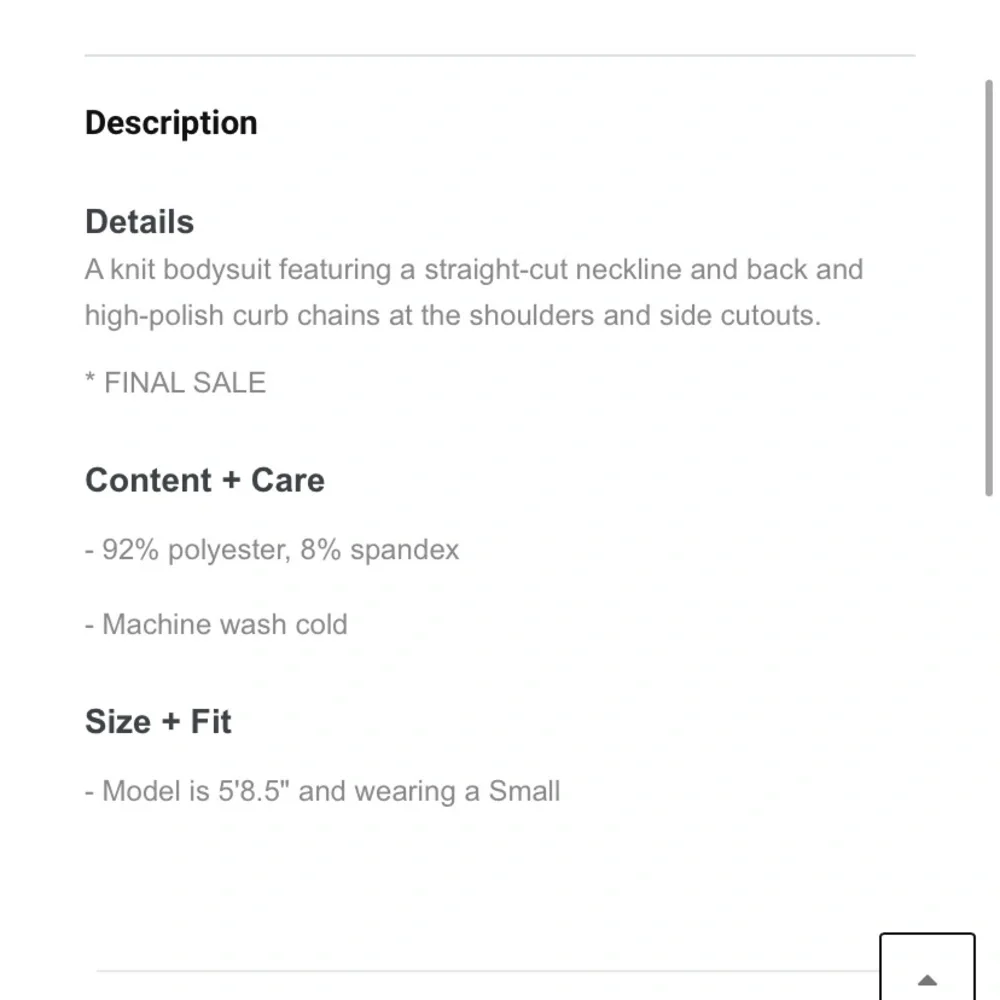 🔸 Forever 21 🔸 chain cutout bodysuit - Picture 3 of 11